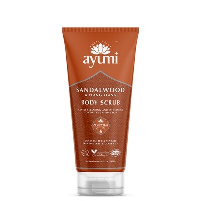 AYUMI piling za telo SANDALOVINA &amp; YLANG-YLANG &amp; PAČULI 200 ml