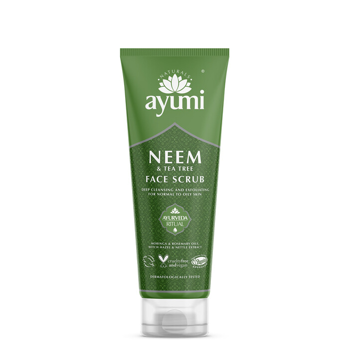 AYUMI piling za obraz NIM &amp; ČAJEVEC 125 ml