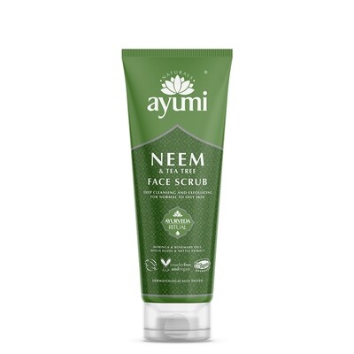 AYUMI piling za obraz NIM &amp; ČAJEVEC 125 ml