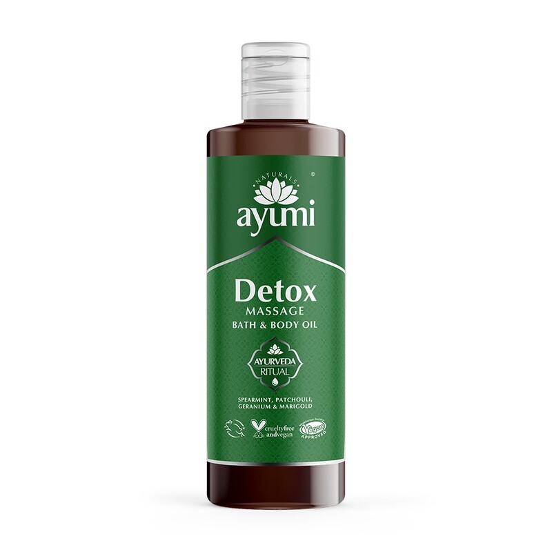 AYUMI masažno olje ali olje za kopel &amp; telo DETOX/ 250 ml
