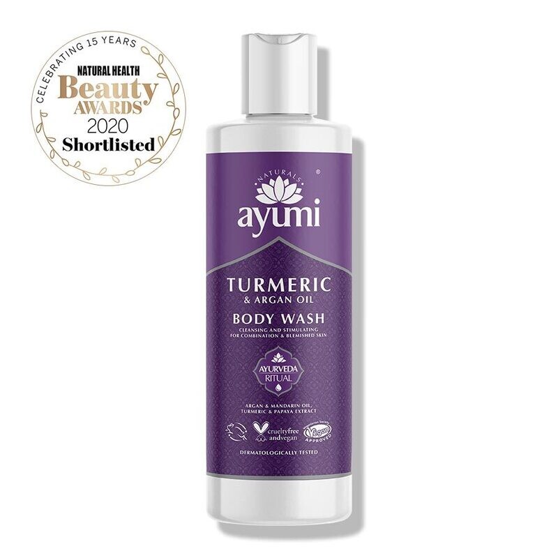 AYUMI gel za umivanje telesa KURKUMA &amp; ARGANOVO OLJE  &amp; CITRUSI 250 ml