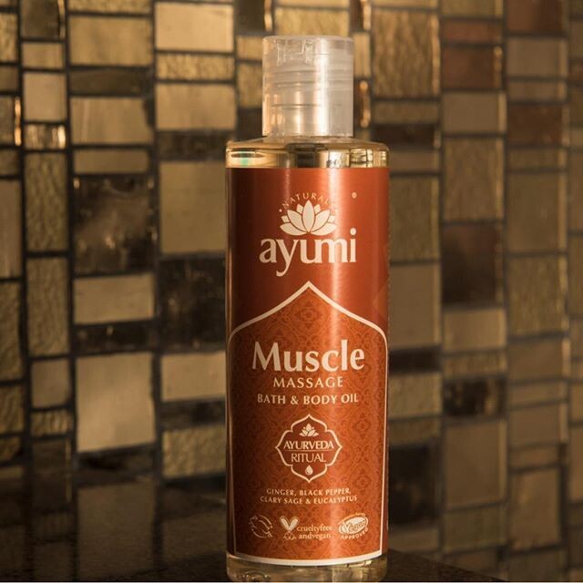 AYUMI masažno olje ali olje za kopel &amp; telo MUSCLE/ 250 ml