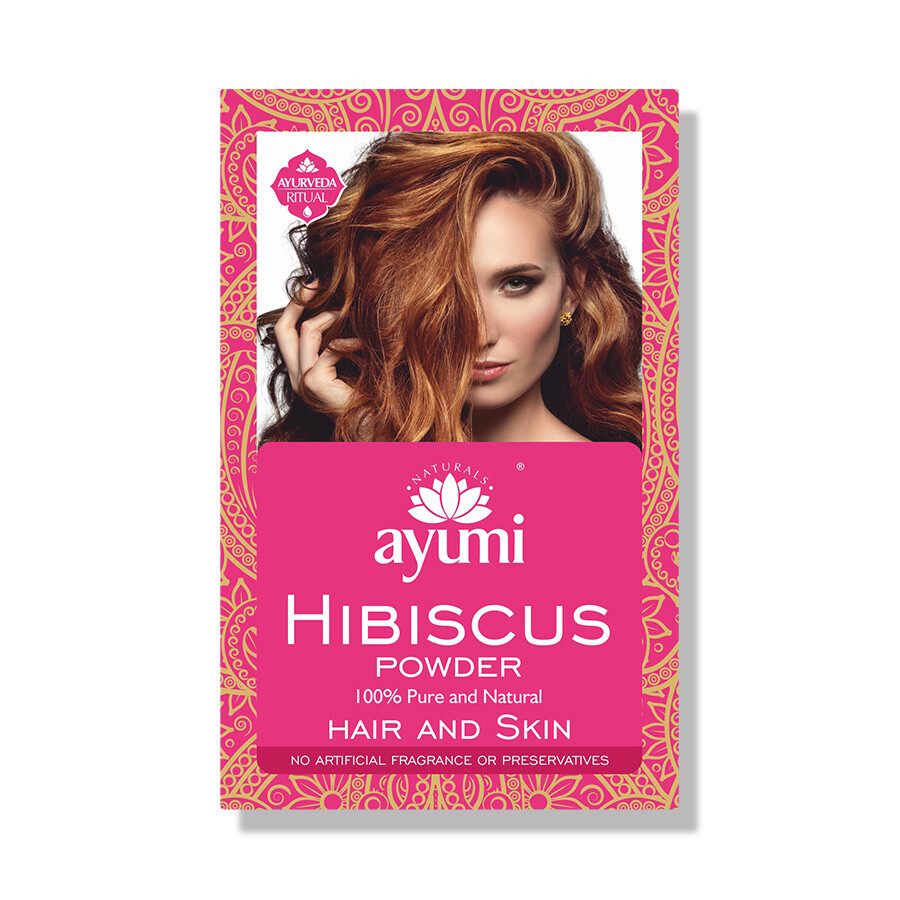 AYUMI hibiskus v prahu za lase 100 % naraven/ 100 g