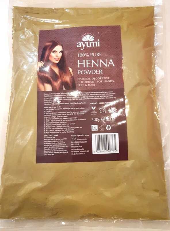 AYUMI kana v prahu za lase 100 % naravna/ 500 g