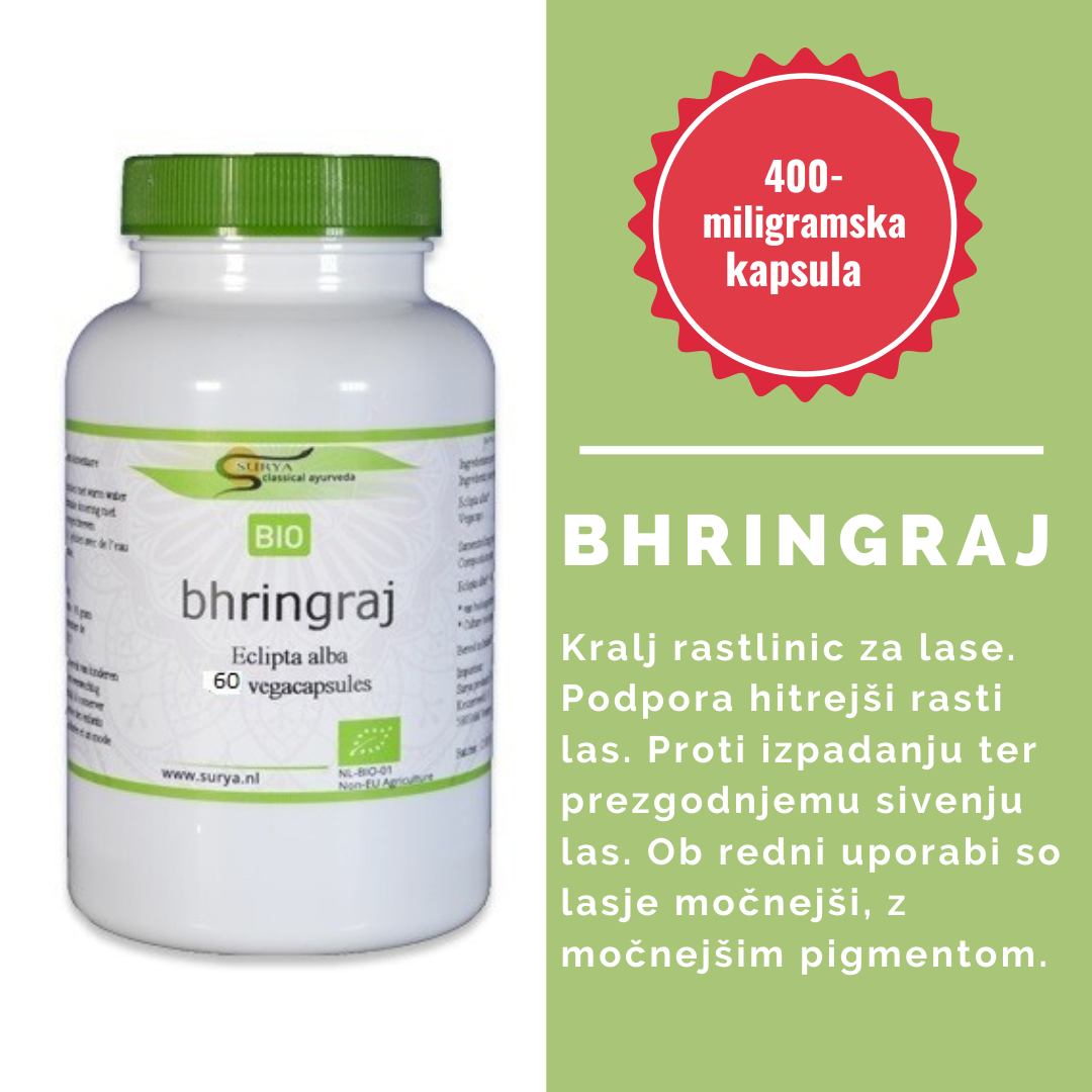 SURYA bhringaradž (bhringraj) VEGE kapsule plus BIO/ 400 mg/ 60 (best sellers 2023)
