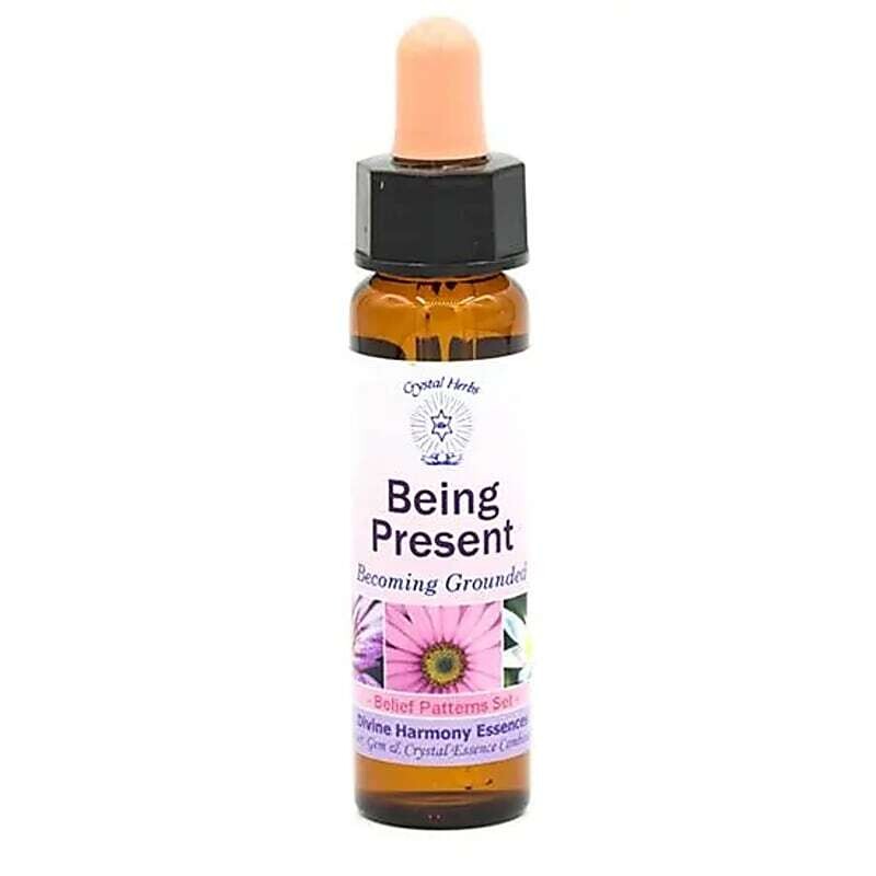 CRYSTAL HERBS &quot;Polna prisotnost v sedanjem trenutku&quot; - Cvetno-kristalna esenca za vzpostavljanje ravnovesja na čustveni, mentalni ter energijski ravni/ 10 ml