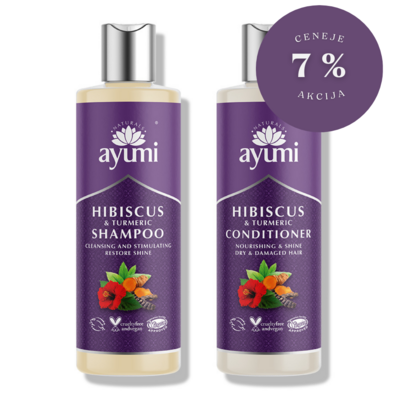 🌺 SET/ AYUMI šampon + balzam HIBISKUS & KURKUMA