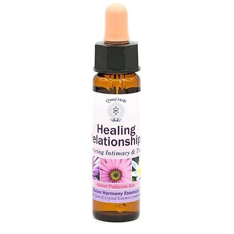 CRYSTAL HERBS &quot;Zdravljenje odnosov&quot; - Cvetno-kristalna esenca za vzpostavljanje ravnovesja na čustveni, mentalni ter energijski ravni/ 10 ml