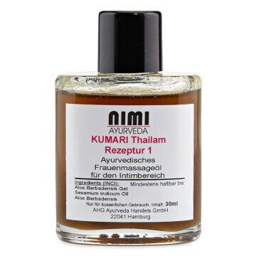 NIMI Kumari Thailam olje (Formula 1) za ženske; za masažo in nego intimnih predelov/ 30 ml