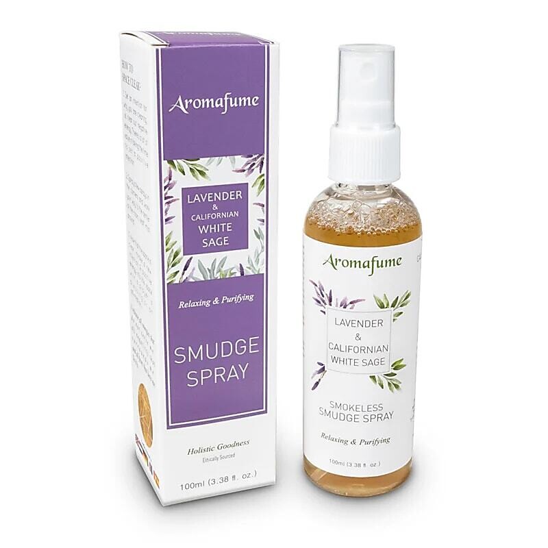 AROMAFUME Natural smudge pršilo za prostor BELI ŽAJBELJ &amp; LAVANDIN 100 ml