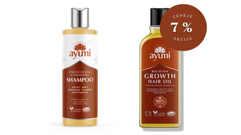 🌼 SET/ AYUMI »GROWTH HAIR« olje + šampon za močnejše in gostejše lase
