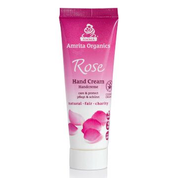 AMRITA ORGANICS krema za roke VRTNICA/ 50 ml