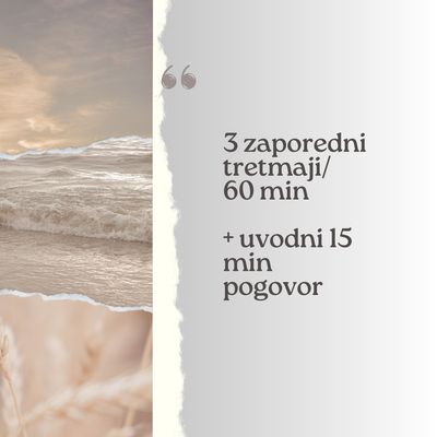 3 zaporedni tretmaji po 60 min