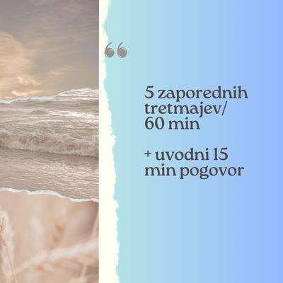 5 zaporednih tretmajev po 60 min