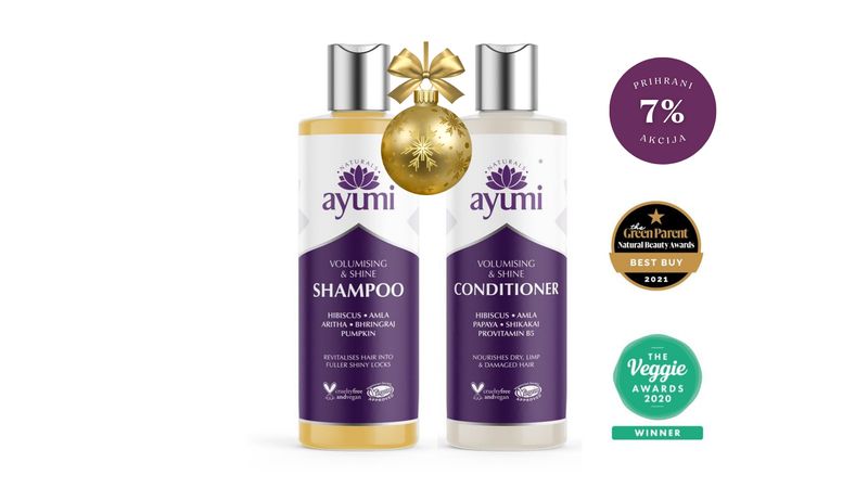 🌺 SET/ AYUMI šampon + balzam za večji volumen in sijaj