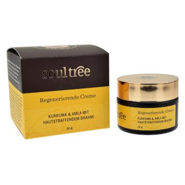 SoulTree obnovitvena krema za obraz s kurkumo, amlo & bhramijem/ BDIH/ 50 g SoulTree obnovitvena krema za obraz s kurkumo, amlo & bhramijem/ BDIH/ 50 g