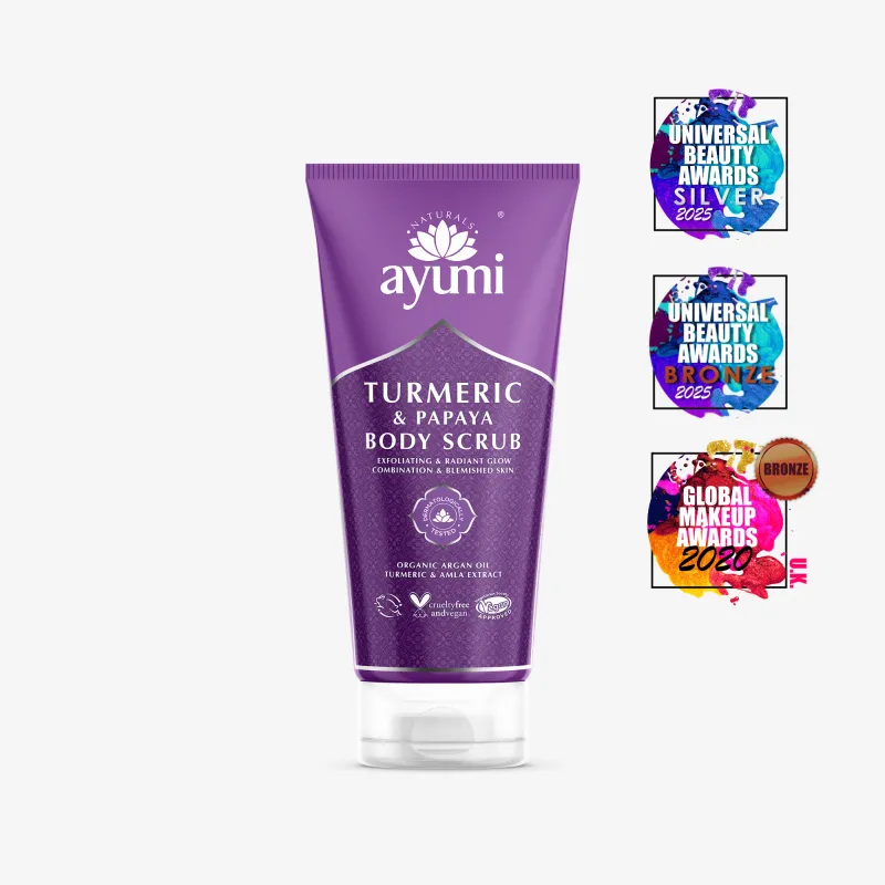 AYUMI piling za telo KURKUMA &amp; PAPAJA 200 ml