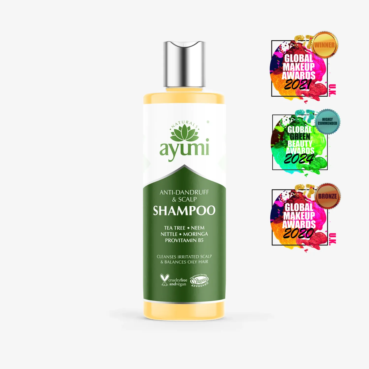 AYUMI Naturals šampon za lase I Proti prhljaju in za zdravo lasišče 250 ml