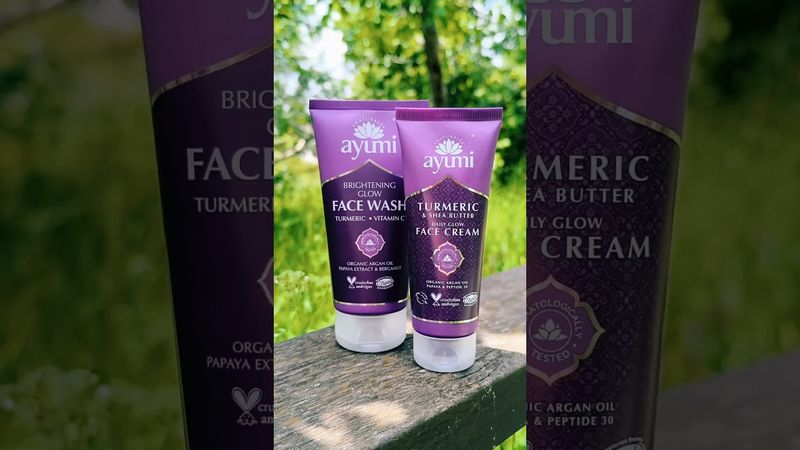 🌺 SET/ DUO krema + gel za umivanje za obraz KURKUMA &amp; BERGAMOTKA