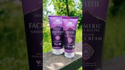 🌺 SET/ DUO krema + gel za umivanje za obraz KURKUMA &amp; BERGAMOTKA