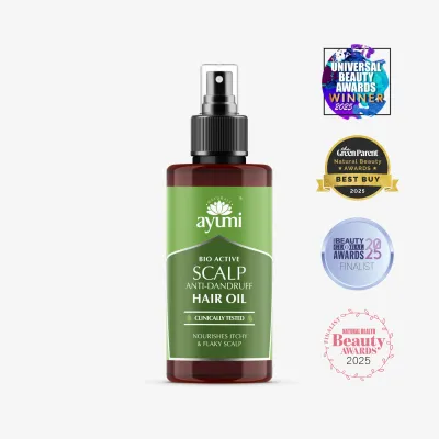 AYUMI biokativno olje za lase &quot;Za zdravo lasišče&quot; (Tudi proti prhljaju)/ 100 ml