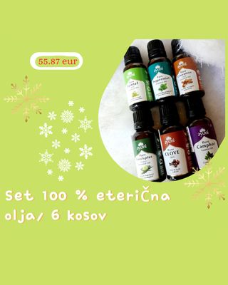 🌼 SET/AYUMI 100 % eterična olja/ 6 kos