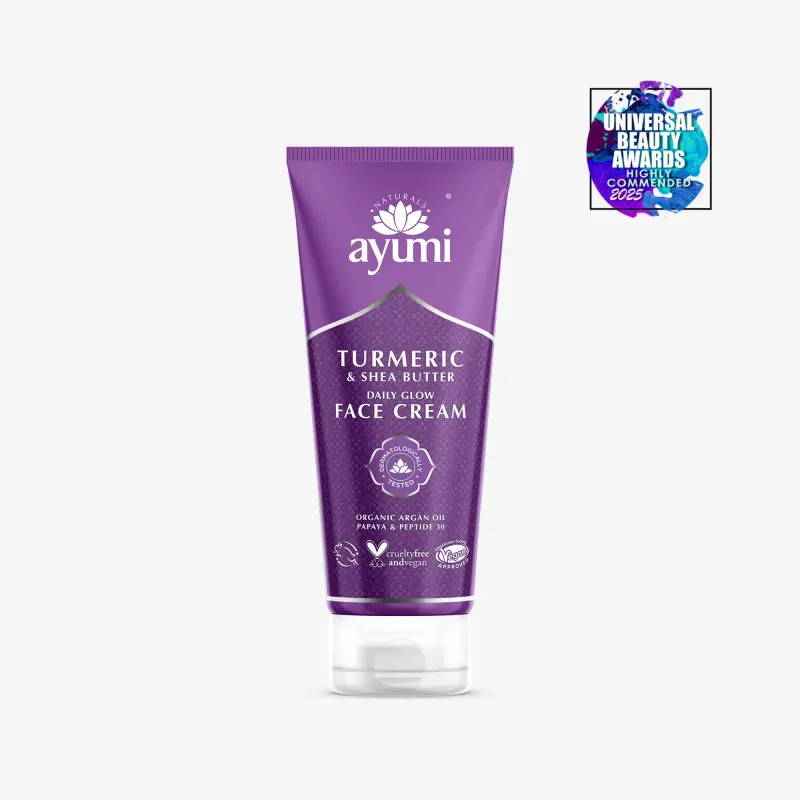 AYUMI krema za obraz KURKUMA &amp; KARITEJEVO MASLO 100 ml