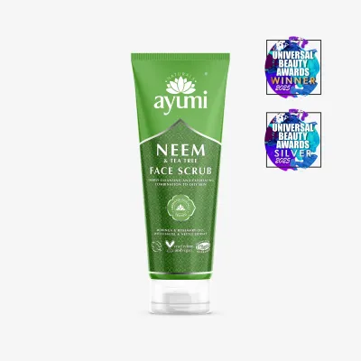 AYUMI piling za obraz NIM &amp; ČAJEVEC 125 ml