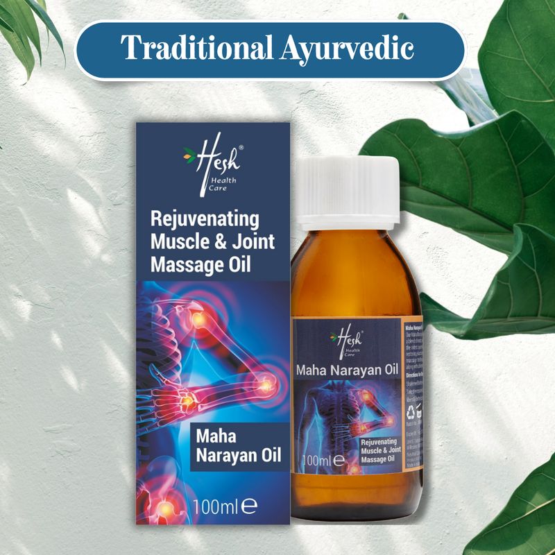 HESH Maha Narayan olje za masažo mišic in sklepov/ 100 ml (best sellers 2024)