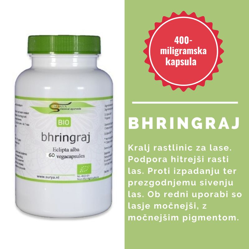 SURYA bhringaradž (bhringraj) VEGE kapsule plus BIO/ 400 mg/ 60