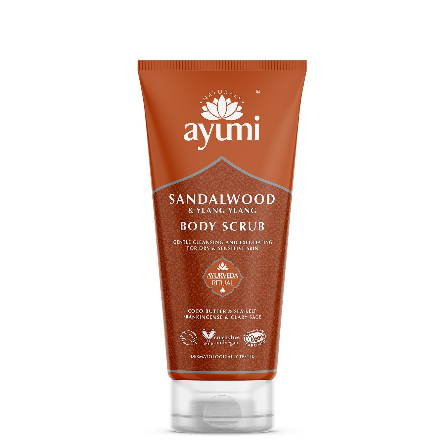 AYUMI piling za telo SANDALOVINA &amp; YLANG-YLANG &amp; PAČULI 200 ml