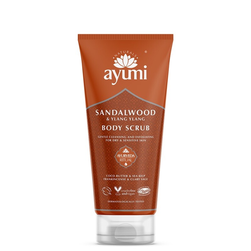 AYUMI piling za telo SANDALOVINA &amp; YLANG-YLANG &amp; PAČULI 200 ml