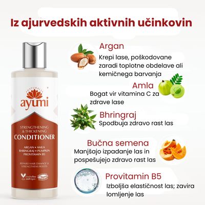 AYUMI Naturals  balzam za lase I Za rast in krepitev las/ 250 ml