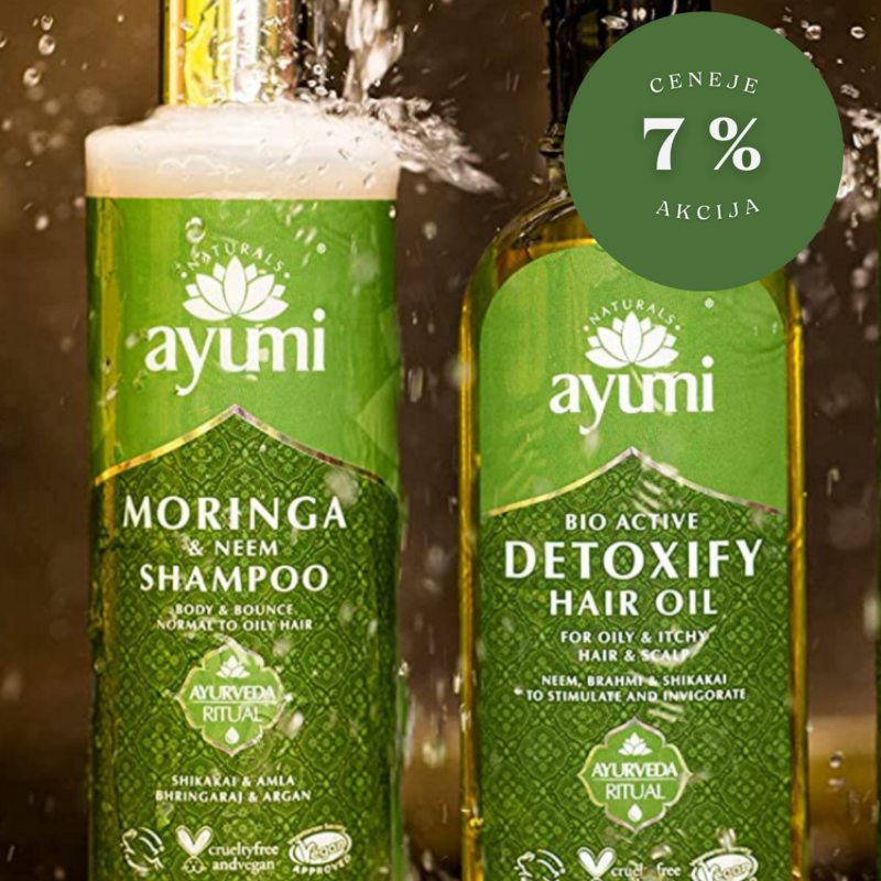 🌿 SET/ AYUMI »SCALP« olje za lase in šampon proti prhljaju in za zdravo lasišče