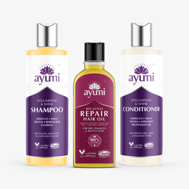 🌺 SET/ trio za večji volumen in sijaj "VIJOLIČNA LINIJA"