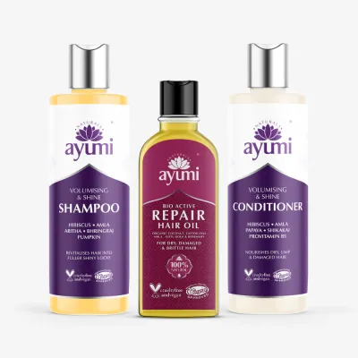 🌺 SET/ trio za večji volumen in sijaj "VIJOLIČNA LINIJA"