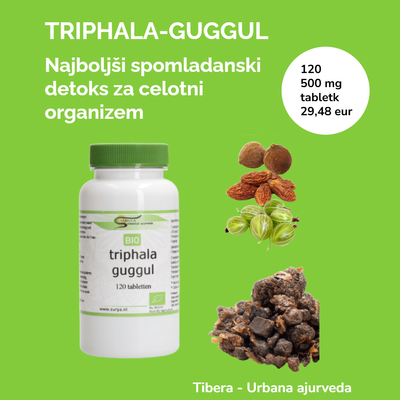 SURYA Triphala guggul (trifala, gugul) tabletke BIO/ 120 /500 mg