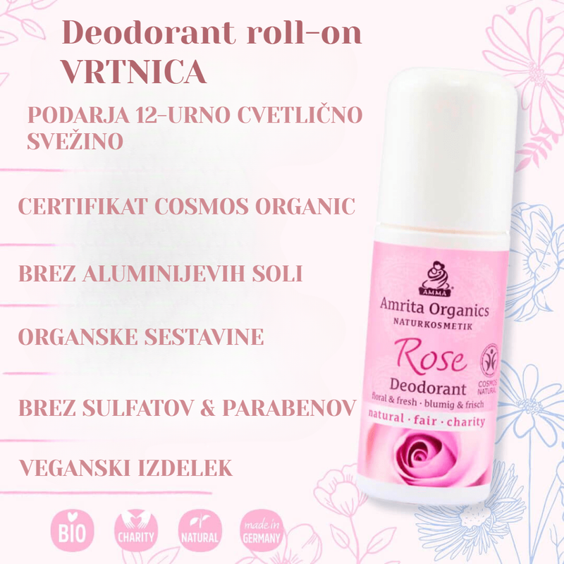 AMRITA ORGANICS deodorant roll-on VRTNICA/ 50 ml