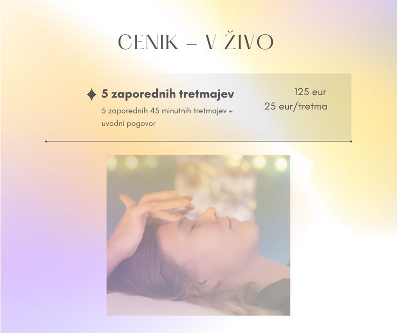Reiki tretma/5 x 45 min + Pogovor/ V ŽIVO