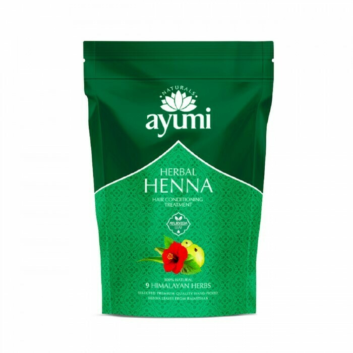 AYUMI kana v prahu (barva) za lase 150 g naravna +9 himalajskih zelišč (best sellers 2024)