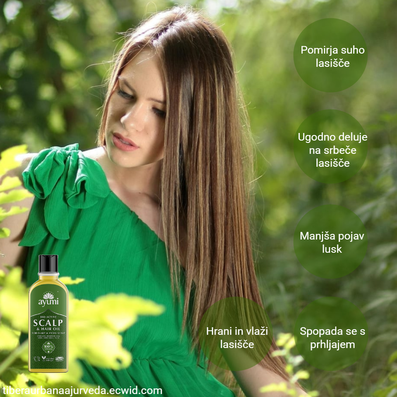 AYUMI BIO Active olje za občutljivo lasišče (tudi proti prhljaju)/ 150 ml