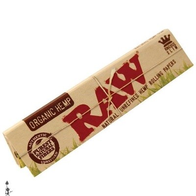 RAW - NATURAL UNREFINED HEMP ROLLING PAPERS (KING SLIM)