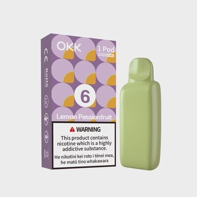 OKK POD 5000PUFF 28.5MG 06. LEMON PASSIONFRUIT