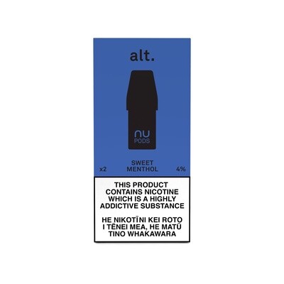 ALT NU - 40MG POD SWEET MENTHOL (2PC/PK)