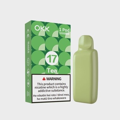 OKK POD 5000PUFF 28.5MG 17. TEA (GREEN TEA)