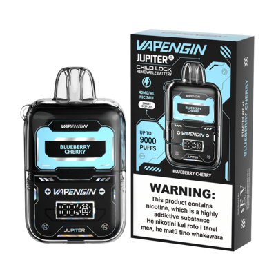 VAPENGIN JUPITER 2 STARTER KIT 9000PF 20MG CHERRY BLUEBERRY