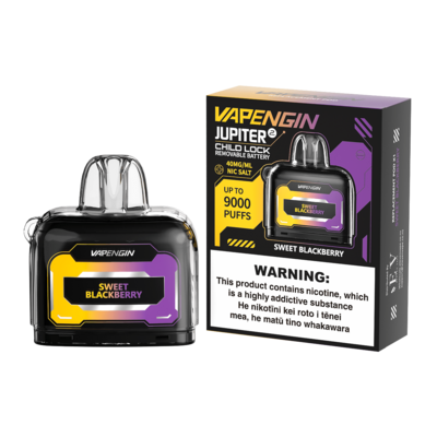 VAPENGIN JUPITER 2 POD 9000PF 20MG SWEET BLACKBERRY