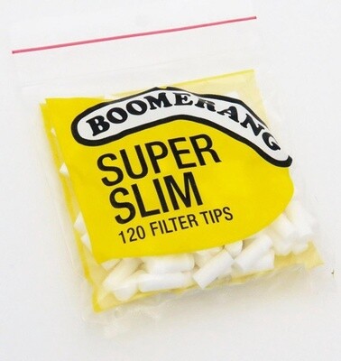 BOOMERANG FILTER TIPS – YELLOW SUPER SLIM 120S