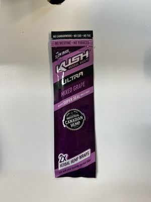 KUSH HERBAL HEMP WRAPS ULTRA MIXED GRAPE