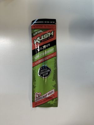 KUSH HERBAL HEMP WRAPS ULTRA MIXED KIWI STRAWBERRY